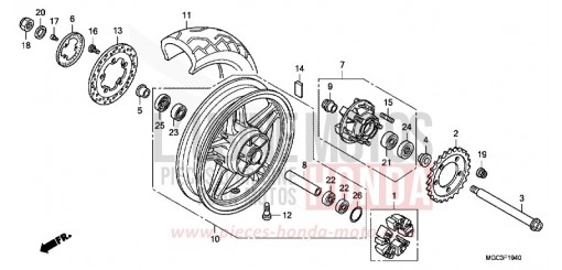 REAR WHEEL CB1100AD de 2013